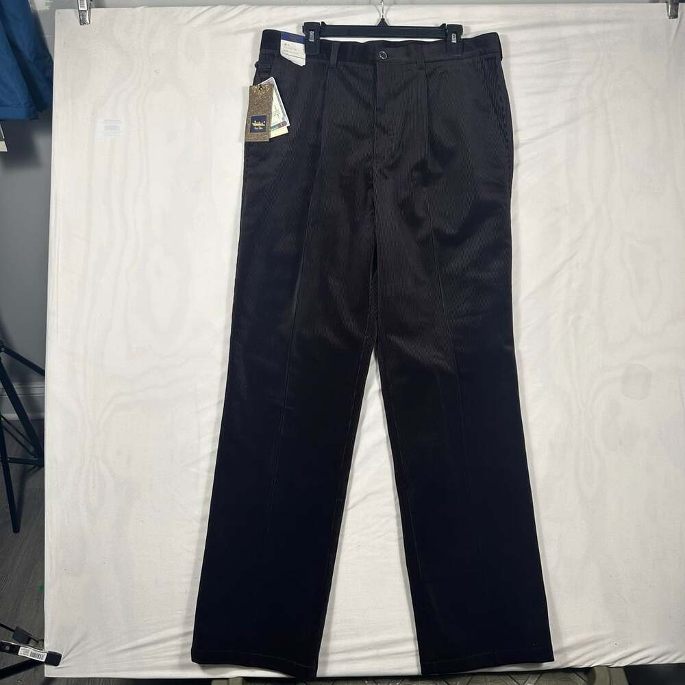 Kin Don Pleated Corduroy Trousers Size 36 Brown